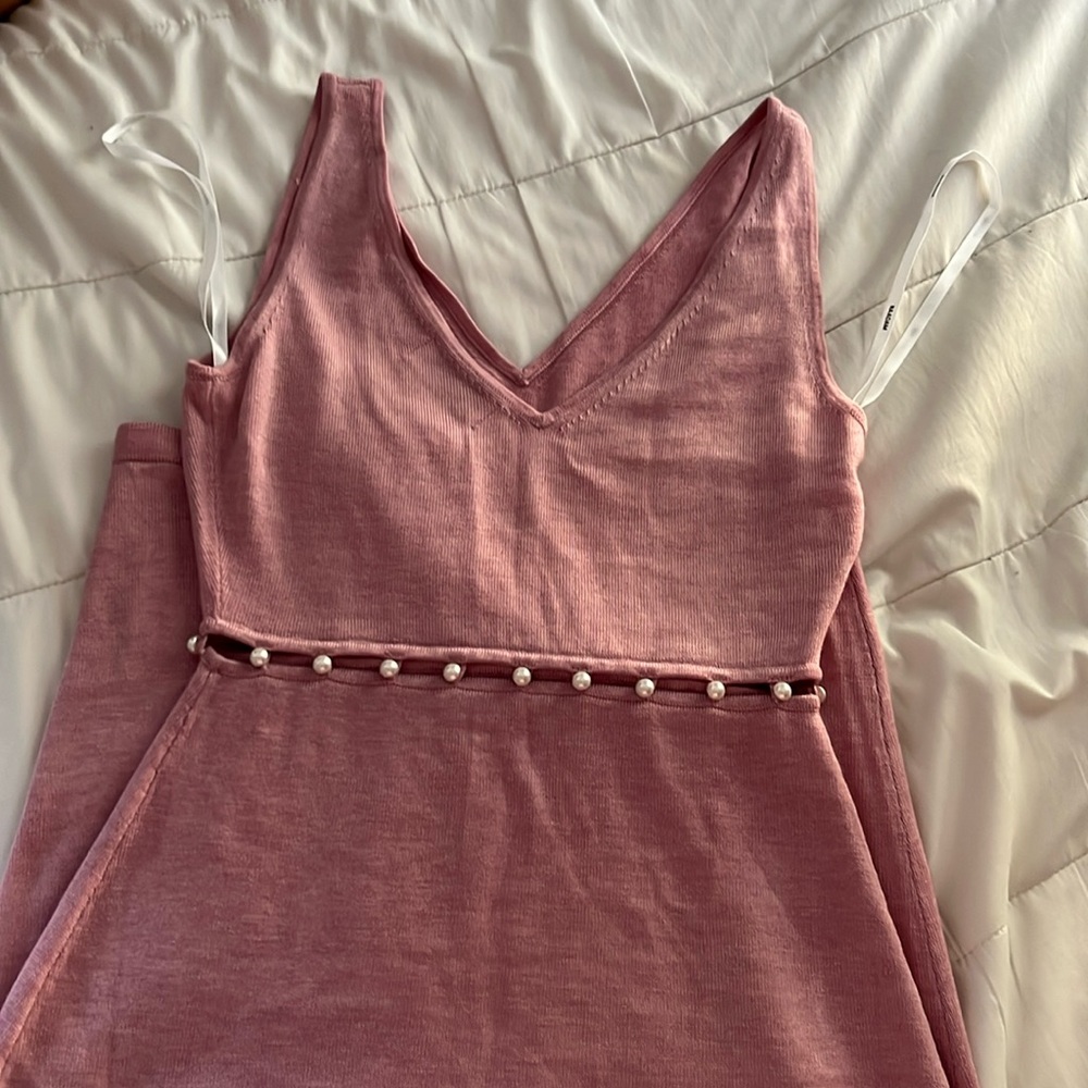 NAADAM Pink Midi Dress
